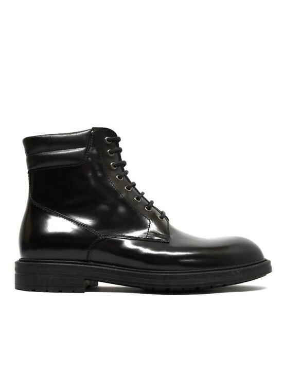New! Magnanni Grayson Men\'s Crown Black Combat Boots 25833 Size 10 43 DD509A